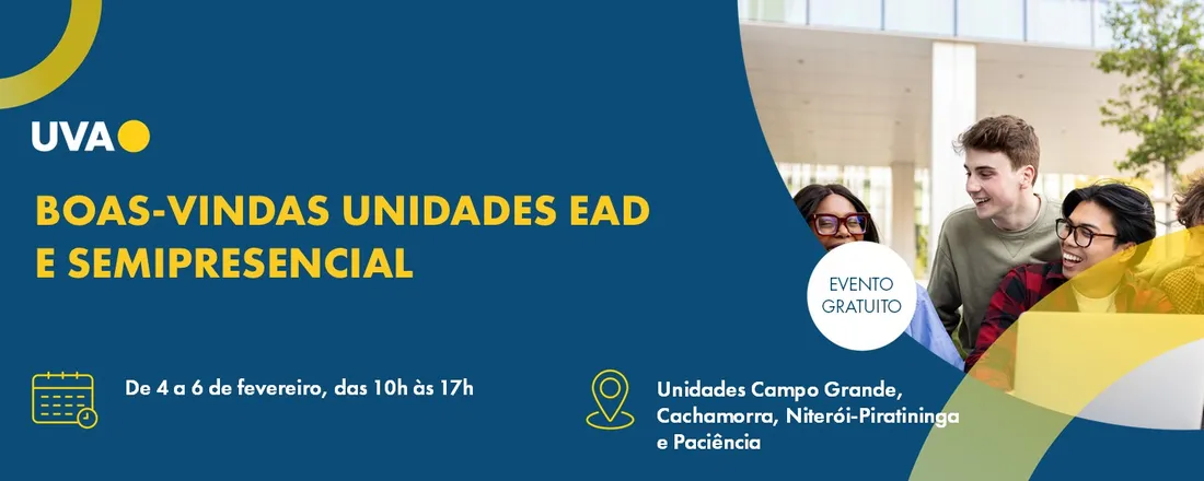 BOAS-VINDAS UNIDADES EAD