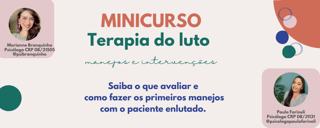 Minicurso Terapia do Luto - lll edição