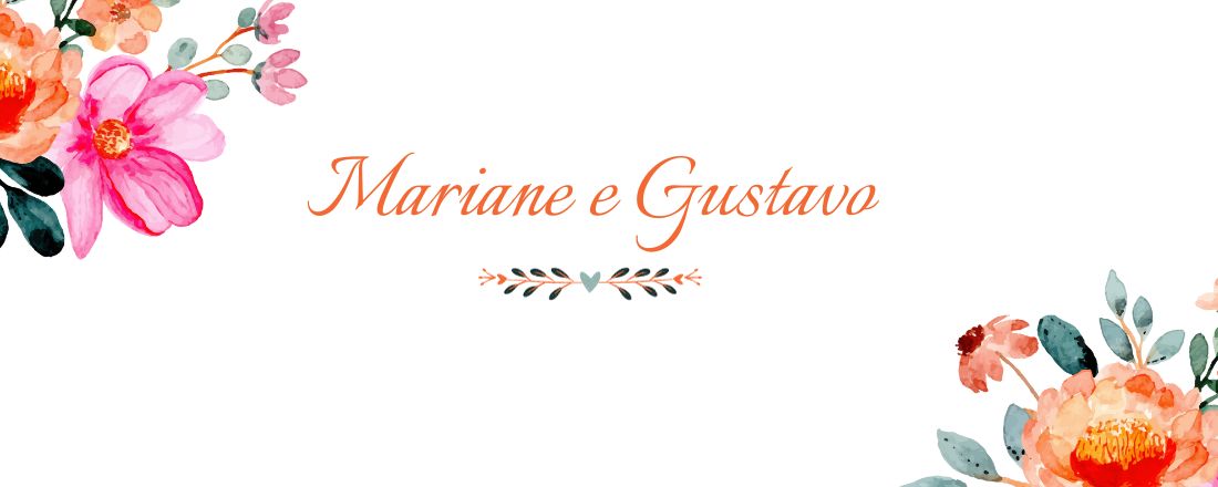 Lista de Presença - Casamento Mariane & Gustavo