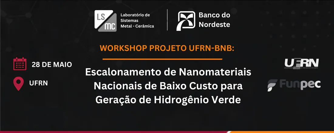 Workshop Escalonamento de Nanomateriais Nacionais de Baixo Custo para Produção de Hidrogênio Verde