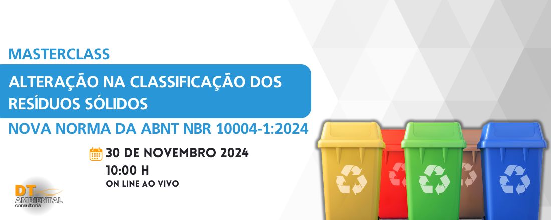 Master Class - Classificação dos Resíduos Sólidos