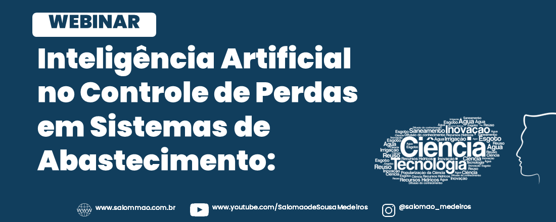 WEBINAR Inteligência Artificial no Controle de Perdas em Sistemas de Abastecimento