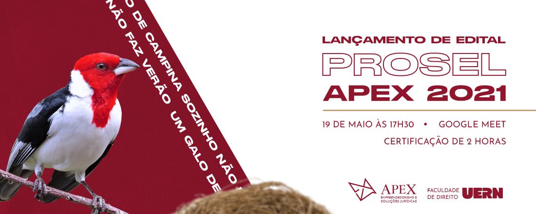 Lançamento de Edital PROSEL - APEX 2021