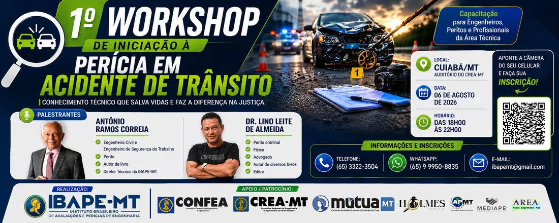 1º Workshop de Iniciação a Perícia em Acidente de Transito (Cuiabá/MT)