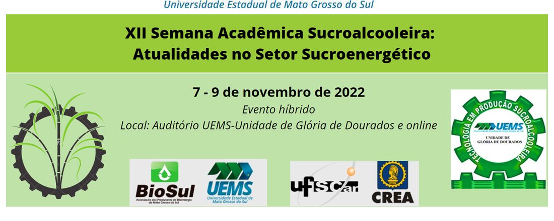 XII Semana Acadêmica Sucroalcooleira: Atualidades no Setor Sucroenergético