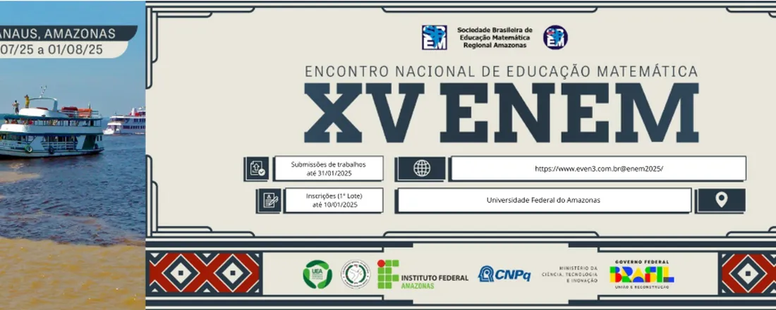 XV Encontro Nacional de Educação Matemática