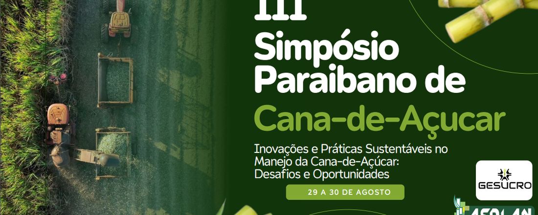 III Simpósio de Cana-de-Açúcar da Paraíba