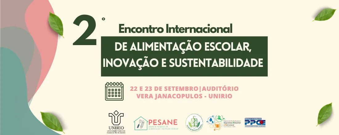 II Encontro Internacional de Alimentação Escolar, Inovação e Sustentabilidade