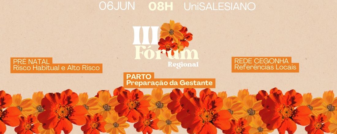 III Fórum Regional de Saúde da Mulher