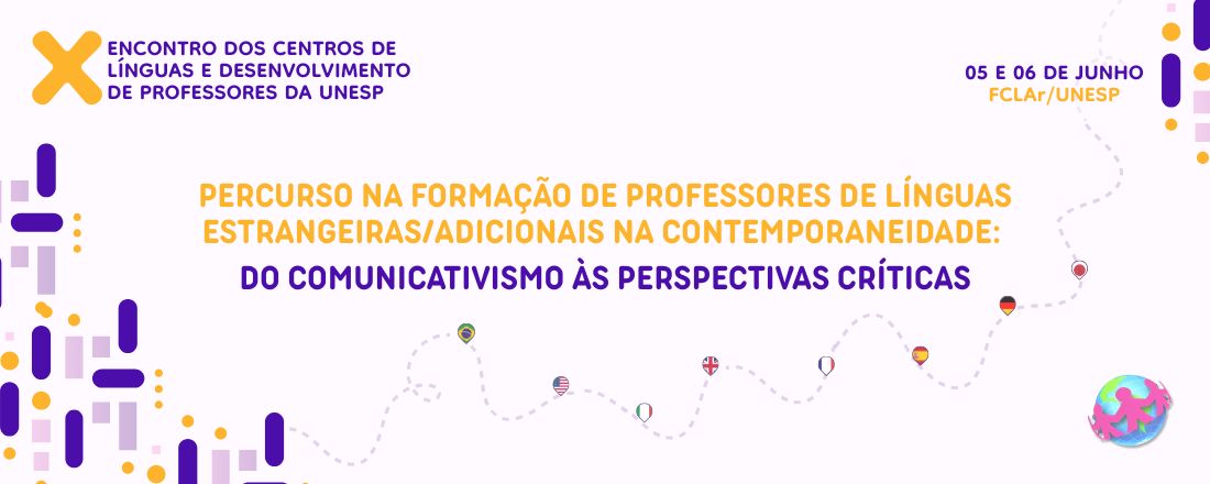 X Encontro dos Centros de Línguas e Desenvolvimento de Professores da Unesp