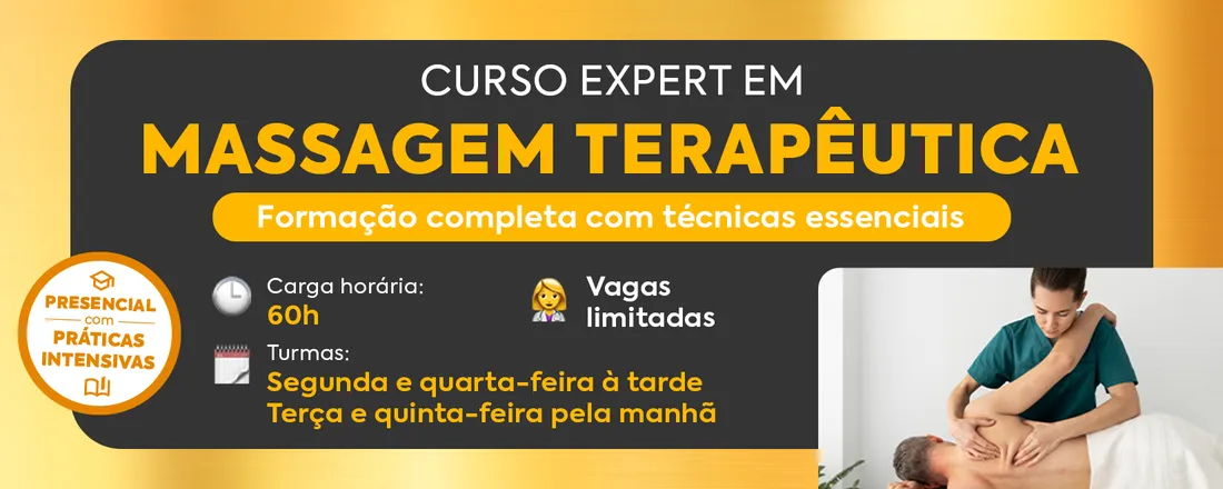 EXPERT EM MASSAGEM TERAPÊUTICA