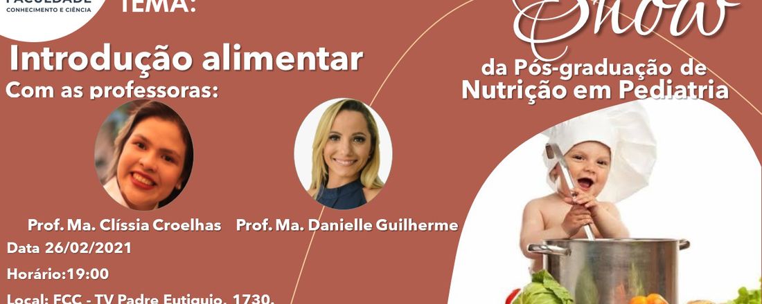 AULA SHOW - Pós-graduação de Nutrição em Pediatria