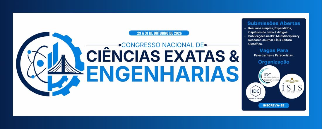 CONGRESSO NACIONAL DE CIÊNCIAS EXATAS E ENGENHARIAS