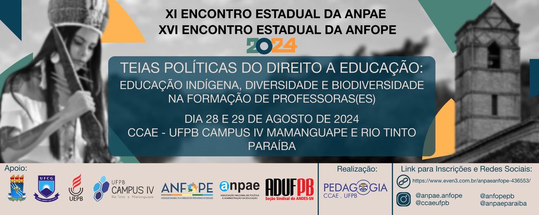 XI ENCONTRO ESTADUAL DA ANPAE  - XVI ENCONTRO ESTADUAL DA ANFOPE