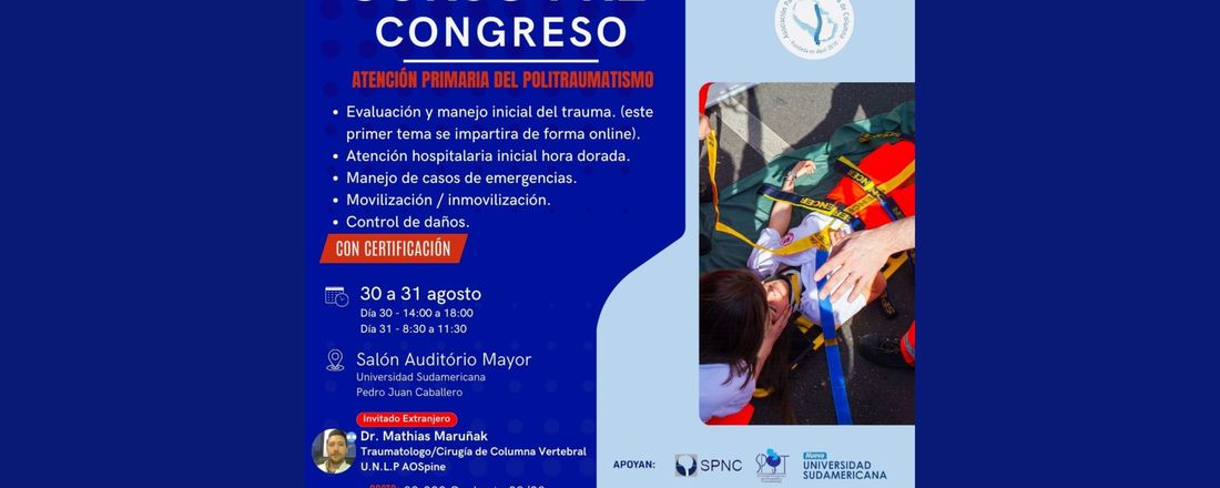 CURSO PRÉ CONGRESO atención primaria  del politraumatismo