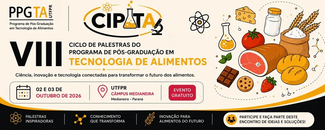 VIII Ciclo de Palestras do Programa de Pós-graduação em Tecnologia de Alimentos