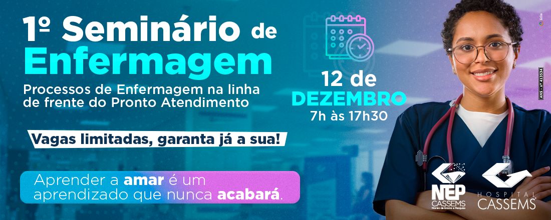 1º Seminário Processos de Enfermagem na linha de frente do Pronto Atendimento