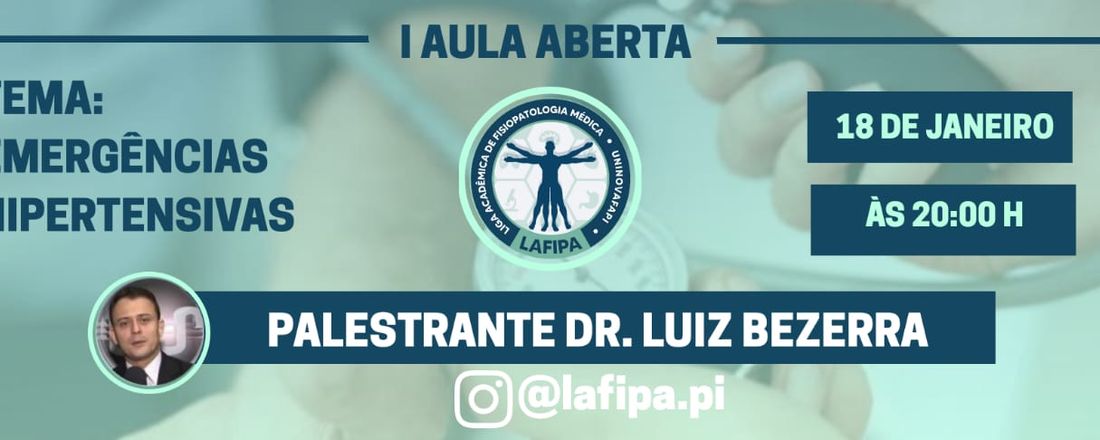 I Aula Aberta - Emergências Hipertensivas
