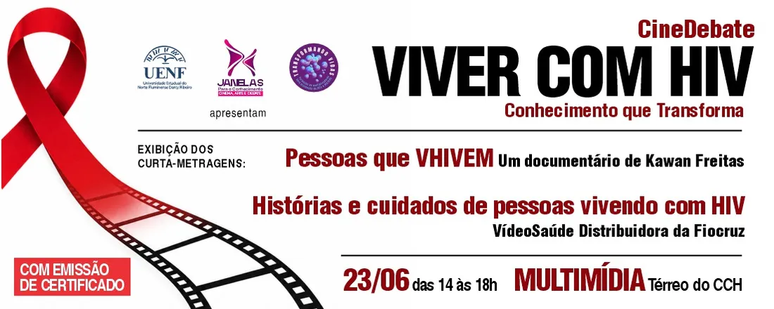 CineDebate: VIVER COM HIV – Conhecimento que Transforma!