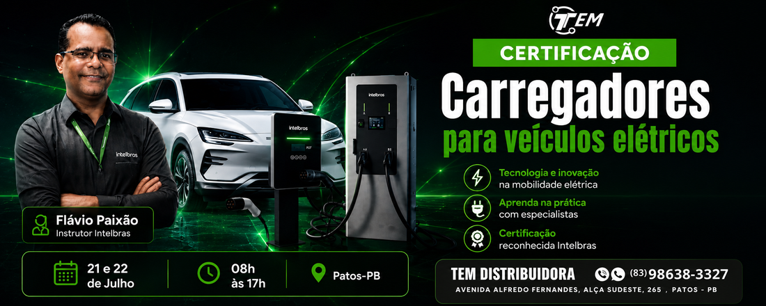 TREINAMENTO CVE (CARREGADORES ELÉTRICOS) PATOS PB