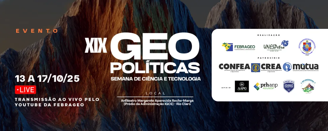 XIX GEOPolíticas: Semana de Ciência e Tecnologia
