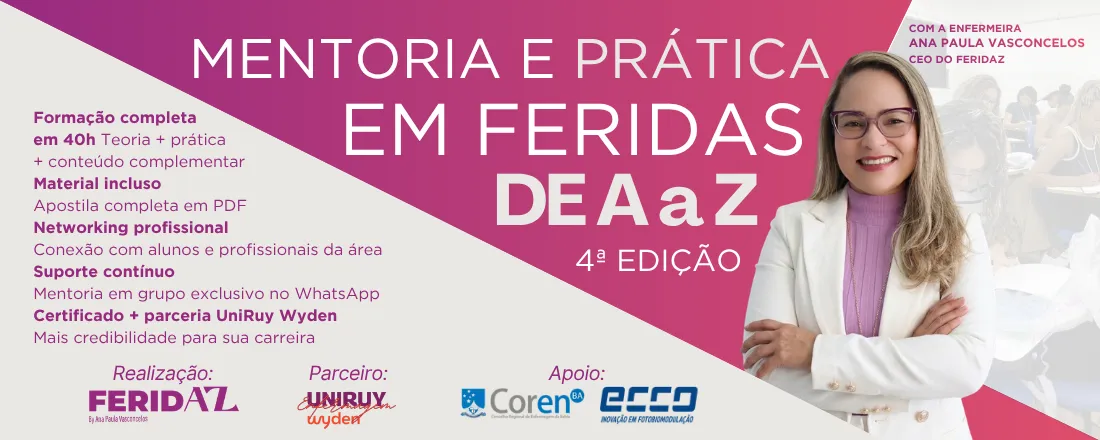 Mentoria e Práticas em Feridas de A a Z