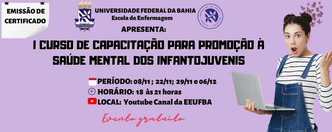 I Curso de capacitação para promoção à saúde mental dos infantojuvenis