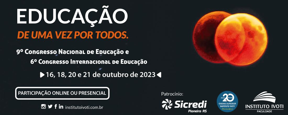EDUCAÇÃO DE UMA VEZ POR TODOS!