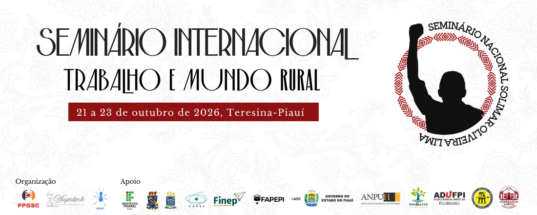 Seminário Internacional Trabalho e Mundo Rural & Seminário Nacional Solimar Oliveira Lima