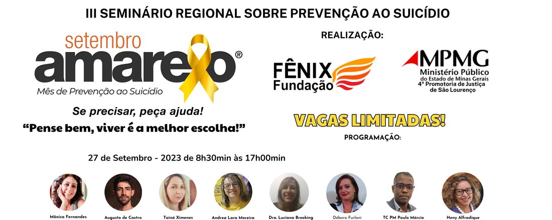 III SEMINÁRIO REGIONAL SOBRE A PREVENÇÃO DO SUICÍDIO