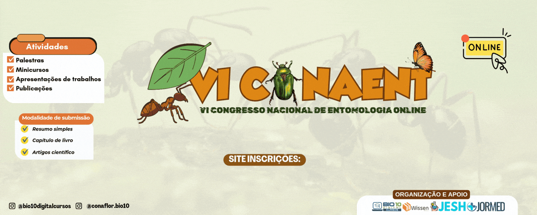 VI Congresso Nacional de Entomologia On-line (VI CONAENT)