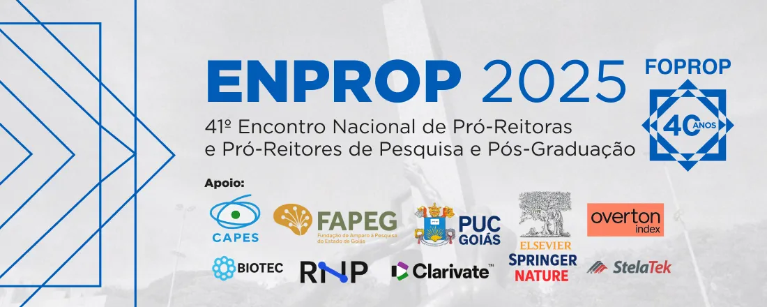 41º Encontro Nacional de Pró-Reitoras e Pró-Reitores de Pesquisa e Pós-Graduação (ENPROP 2025)
