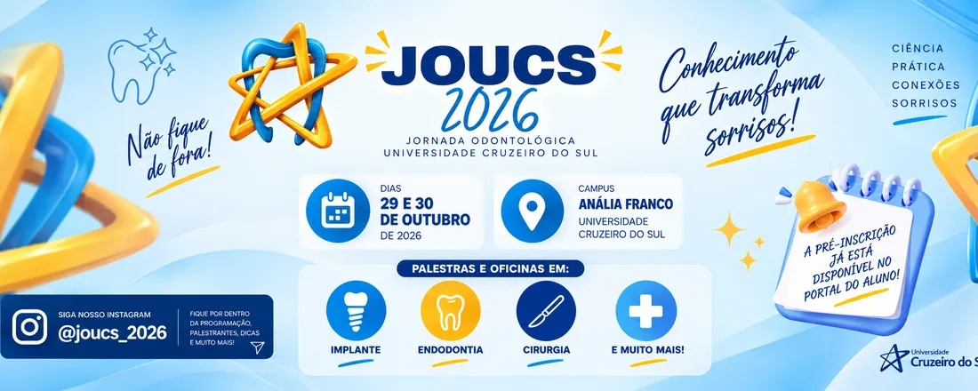 XVIII JORNADA ODONTOLÓGICA DA UNIVERSIDADE CRUZEIRO DO SUL
