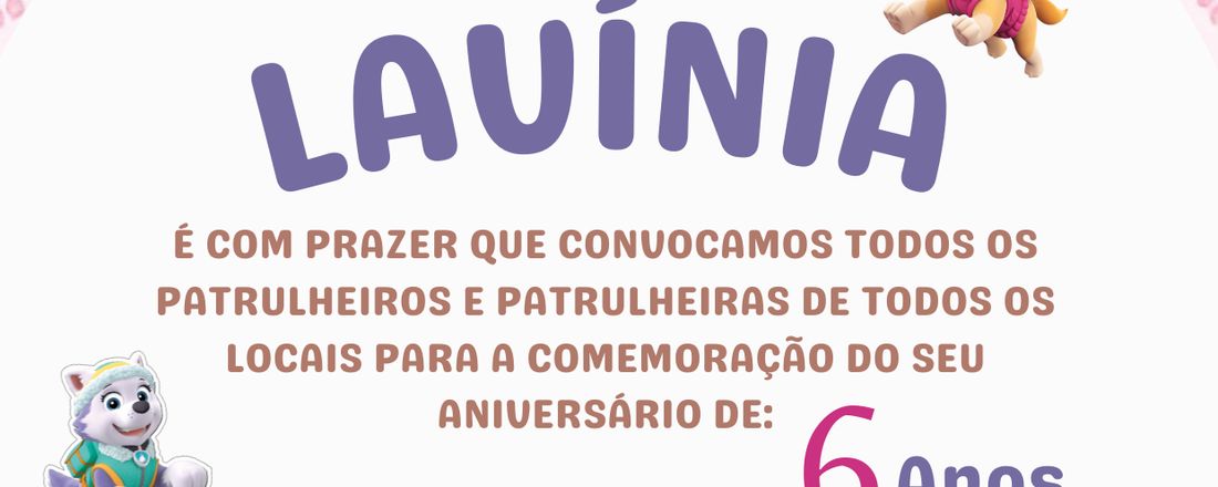 Aniversário da Lavínia