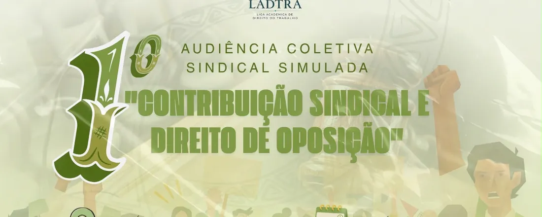 Audiência coletiva sindical simulada