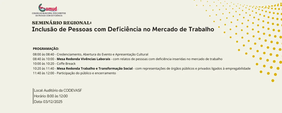 Seminário Regional - Inclusão de Pessoas com Deficiência no Mercado de Trabalho