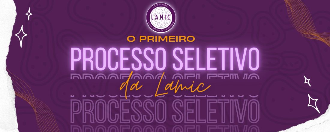 1º Processo Seletivo da LAMIC