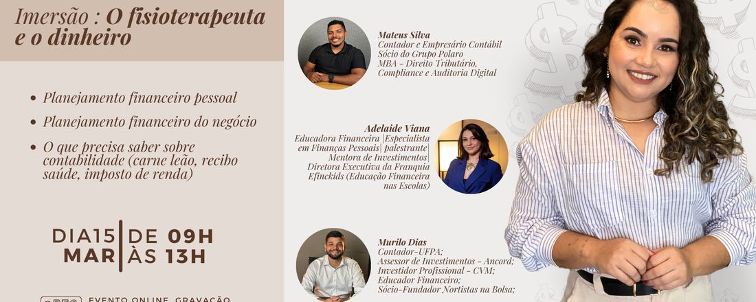 Imersão: O Fisioterapeuta e o Dinheiro