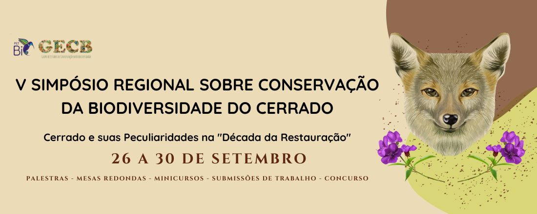 V Simpósio Regional de Conservação da Biodiversidade do Cerrado