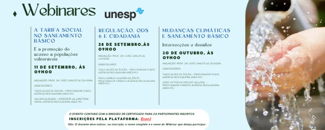 EVENTOS CIENTÍFICOS - WEBINARES UNESP