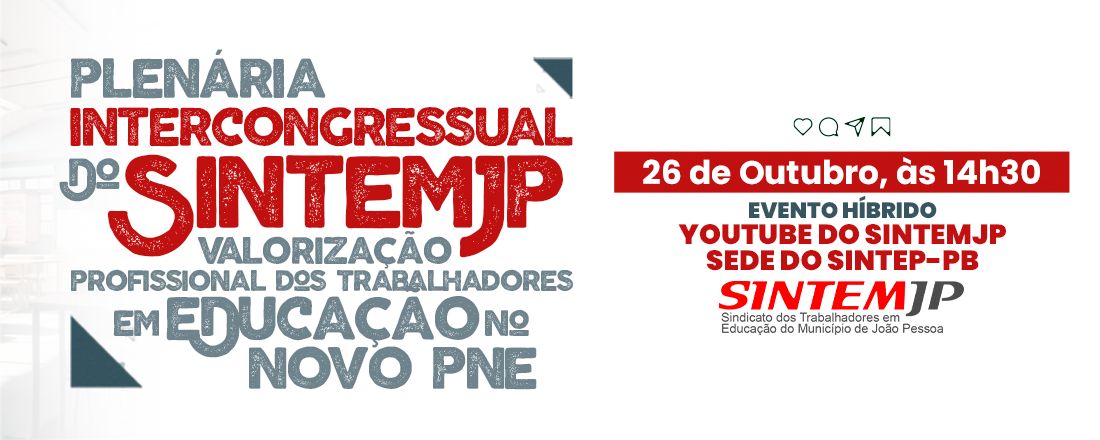 PLENÁRIA INTERCONGRESSUAL DO SINTEMJP