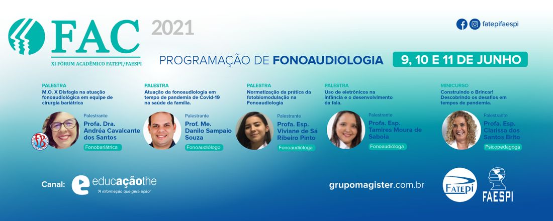 FÓRUM ACADÊMICO DE FONOAUDIOLOGIA