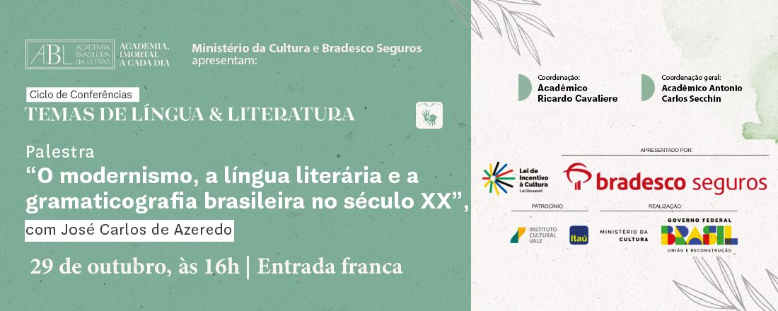 O modernismo, a língua literária e a gramaticografia brasileira no século XX