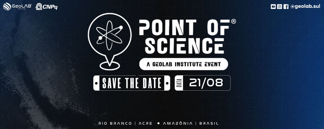 GeoLAB | Evento -  Point Of Science® | 4ª Edição