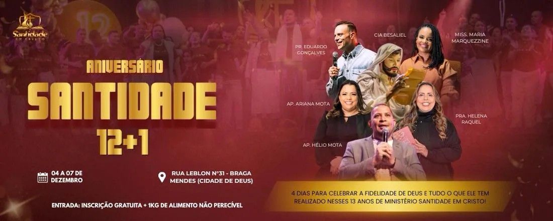ANIVERSÁRIO SANTIDADE 12+1