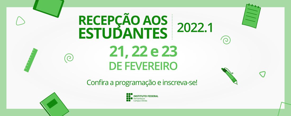 Recepção aos estudantes 2022.1