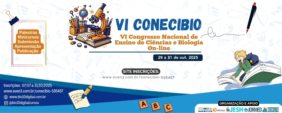VI Congresso Nacional de Ensino de Ciências e Biologia On-line (VI CONECIBIO)