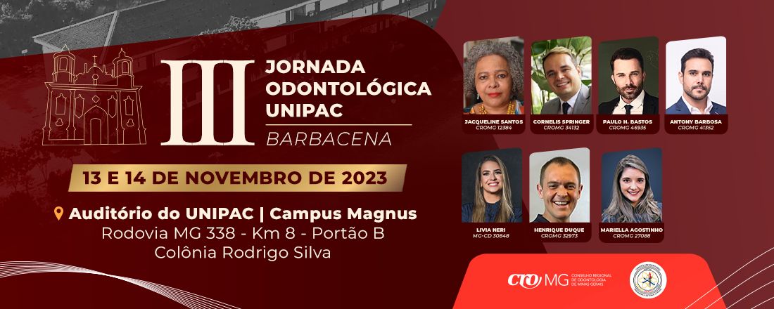 III JORNADA ODONTOLÓGICA UNIPAC- BARBACENA