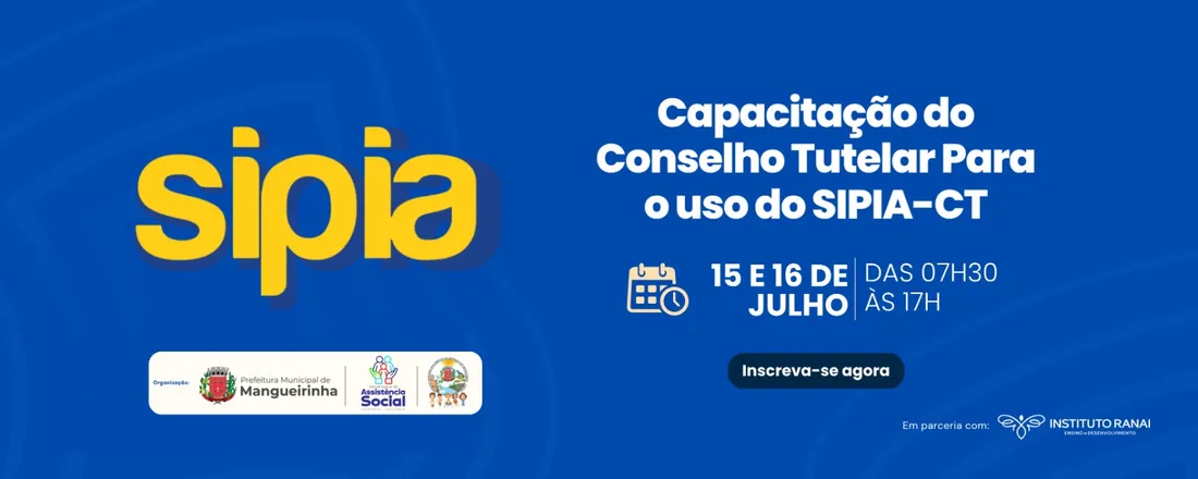 Capacitação do Conselho Tutelar Para o uso do SIPIA-CT - Mangueirinha/PR