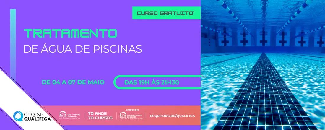 Curso Tratamento de Água de Piscinas